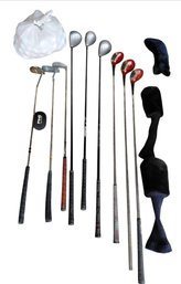 Golf Club Lot 9 Pcs Plus Bag Of Balls