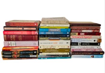 Huge Lot Of 34 Spiritual Books