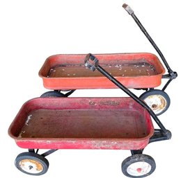 Vintage Metal Toy Wagons