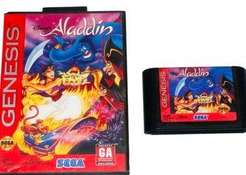 1993 Disney's Aladdin Sega Genesis Game Cartridge