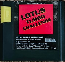 Lotus Turbo Challenge Sega Genesis Game Cartridge