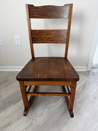 Oak Childs Rocking Chair