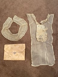 Vintage Lace Collar And Lace Dicky