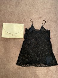 Vintage Sleeveless Lace Lingerie Top