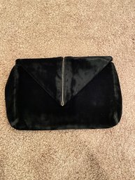 Velvet Vintage Black Hand Purse