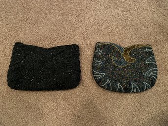 2 Vintage Beaded Hand Purses
