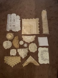 Lot Of Vintage 18 Doilies
