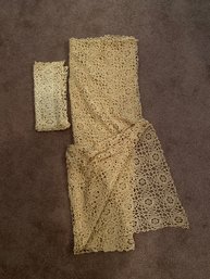 Rectangular Doily Material Table Cloth