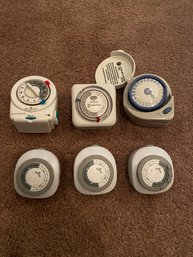 Lot Of 6 Wall Timers