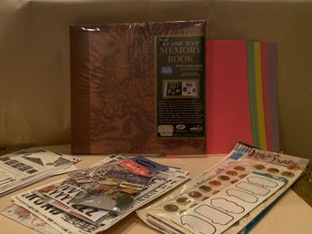 Scrap Book And Sticker Lot