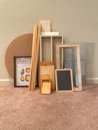 Lot Of Craft Wood And Glass