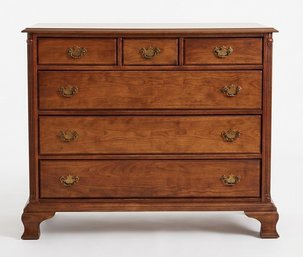 Vtg Colonial Wooden Dresser