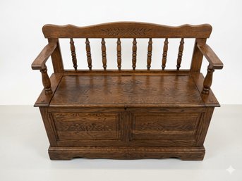 Wooden Storage Bench