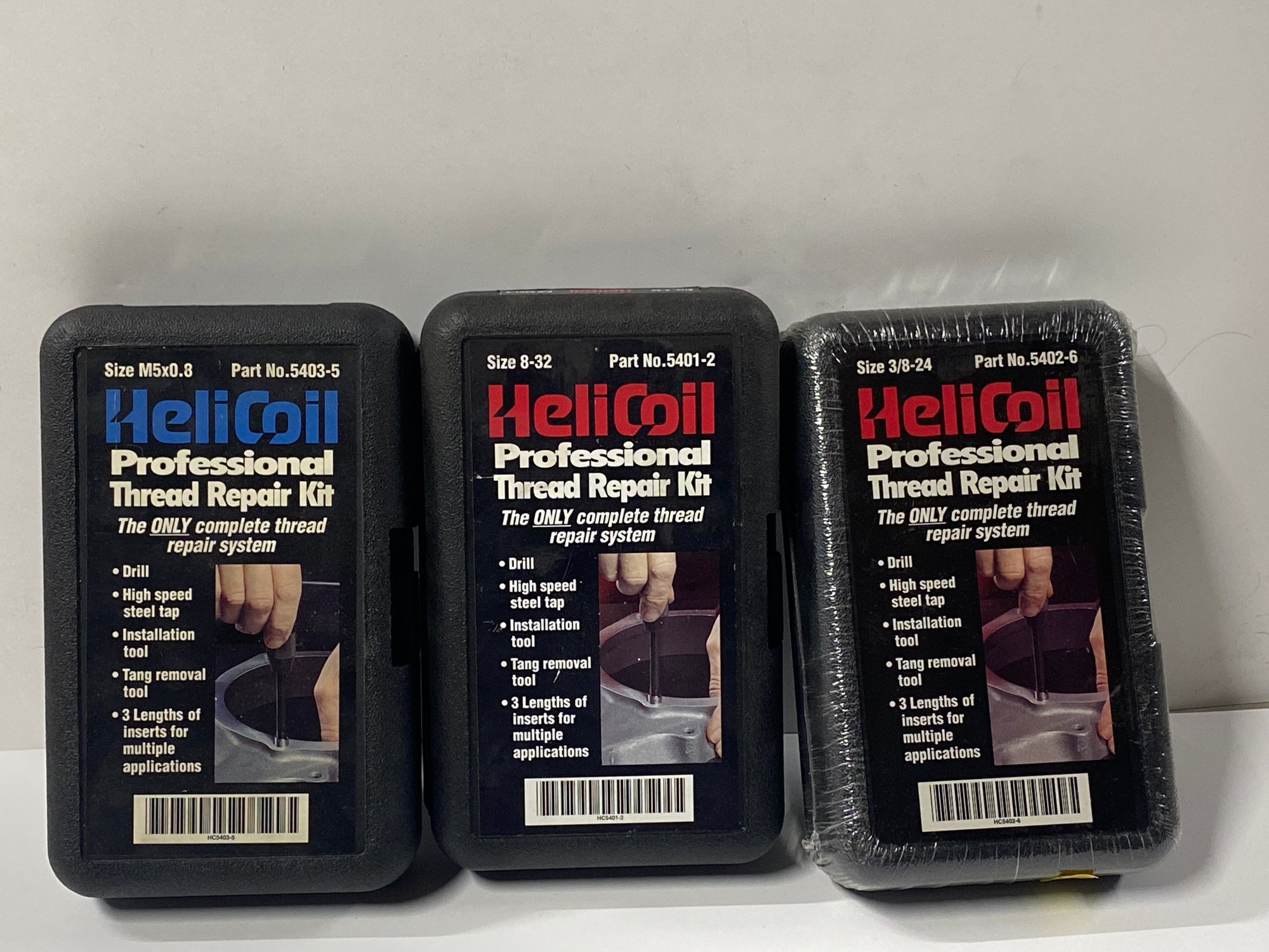 3 Helicoil Professional Thread Repair Kits #17221 | Auctionninja.com