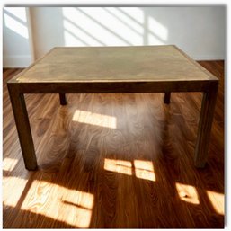 #291 Harry Lunstead Walnut Coffee Table With Acid Etched Copper Top #1