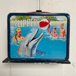 #030 Vintage 1966 'Flipper The Friendly Dolphin' Metal Lunchbox