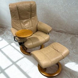 #271 Ekornes Stressless Mayfair Recliner Chair With Ottoman #1