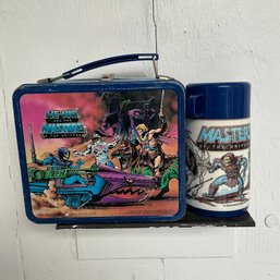 #041 Vintage 1984 'He-Man And The Masters Of The Universe' Metal Lunchbox And 1983 Aladdin Thermos