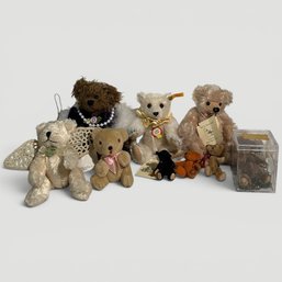 #191 Collection Of Various Mohair Teddy Bears, Steiff, Bocs, Little Gem And Elizabeth Lucas Designs