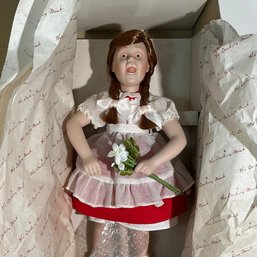 #200 Danbury Mint Norman Rockwell 'Check Up' Hand-Painted Bisque Porcelain Doll