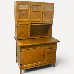 #388 Early 1900s American Oak Hoosier Cabinet/Kitchen Workstation 41' X 25' X 67'