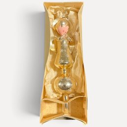 #418 Vintage Hand-Blown Glass Angel Christmas Tree Topper 12' X 4' X 3'