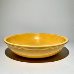 #057 Vintage Homer Laughlin Fiestaware Salad Bowl, Yellow 10.5'