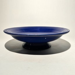 #062 VINTAGE Homer Laughlin Fiesta Footed Serving Bowl, Twilight 12.25'