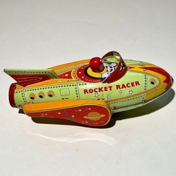 #218 Schylling Rocket Racer Tin Toy 7.5'