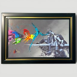 #140 Kevin 'Kre8' Vigil 'Follow The Leader' Giclee On Canvas 22.5' X 33'
