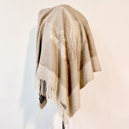 #339 Hermes Plaid A Franges Cheval Blanket 80' X 57'