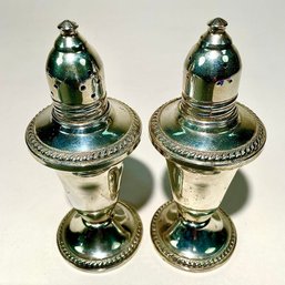 #200 Vintage Weighted Duchin Creations Sterling Silver Salt And Pepper Shakers 185g 4.5'