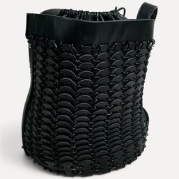 #205 Paco Rabanne Chain-Link Mini Bucket Bag