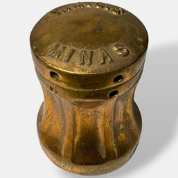 #245 Antique Brass Pounce Pot 3.75'