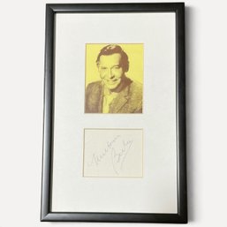 #440 Milton Berle Autographed Framed Display Piece 12.25' X 8'