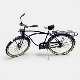 #008 Vintage Schwinn Blue Hornet Cruiser Bicycle 44' X 30.5'