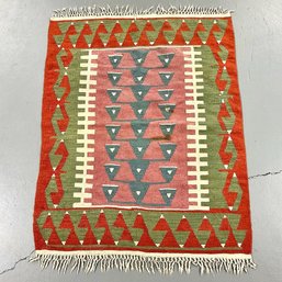 #256 Vintage, Handwoven Kilim Rug 48' X 36'
