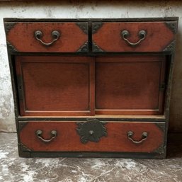 #279 Antique Japanese Tansu Chest 32.5' X 30'