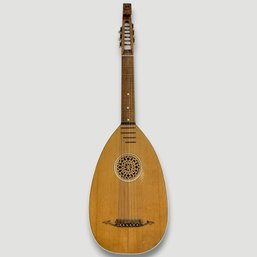 #323 Antique German Lute Guitar 37.5' X 12'