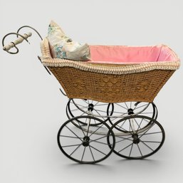 #185 Vintage Baby Doll Pram 31' X 23.5'