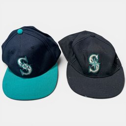 #312 Pair Of Seattle Mariners Baseball Caps