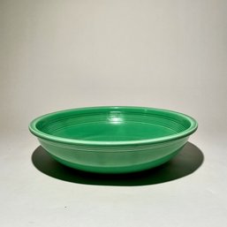 #055 Vintage Homer Laughlin Fiestaware Salad Bowl, Green 10.5'