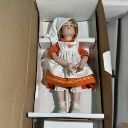 #201 Danbury Mint Norman Rockwell 'Red Cross Volunteer' Porcelain Doll