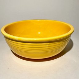 #053 Vintage Homer Laughlin Fiestaware Salad Bowl, Yellow 9'