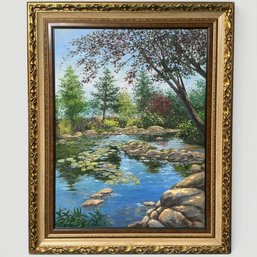 #126 Schaefer Miles 'A Peaceful Time' Original Oil Painting 50.5' X 40.5'