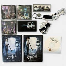 #317 Collection Of Tim Burton's Corpse Bride Promotional Items, DVDs, Press Kit And Merch