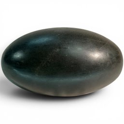 #117 Large Smooth Naturally Formed Black Shiva Lingam Stone 9' X 4.5'
