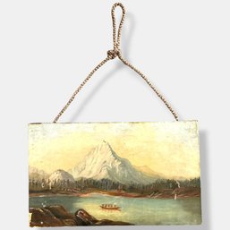 #285 Antique PNW Mountain Oil Painting 20' X 12'