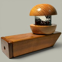 #064 Handcrafted Wooden Kaleidoscope 5.5'