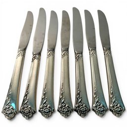 #338 Set Of Seven (7) Various Sterling Handled Dinner Knives
